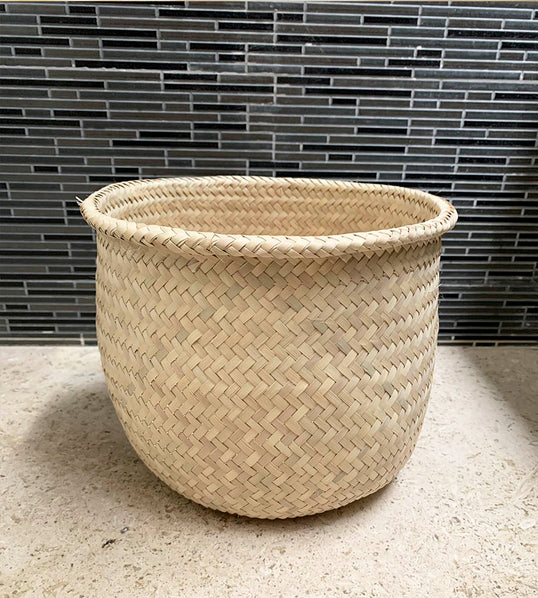 Palm leaf basket