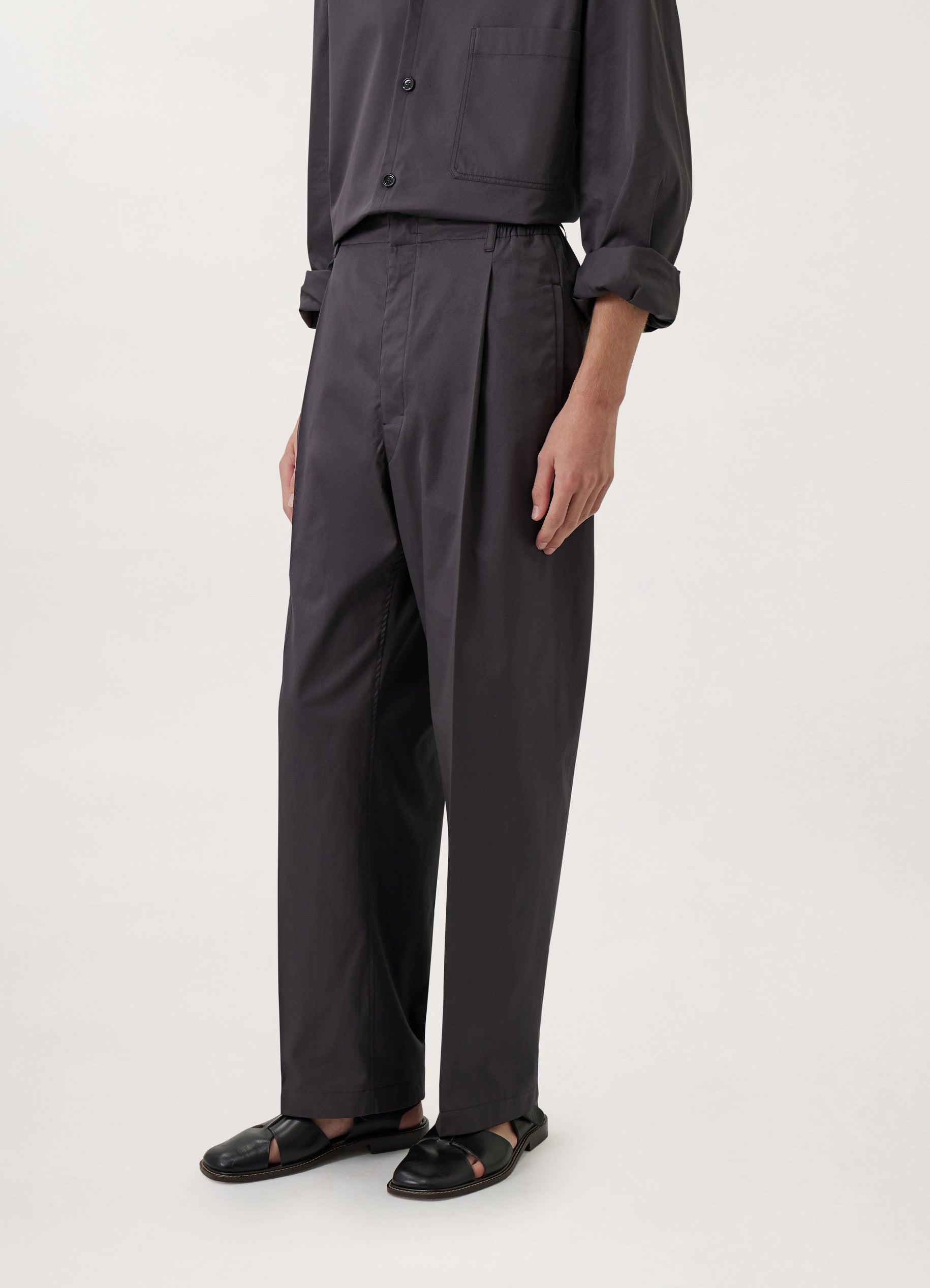 Lemaire loose pleated pants - スラックス