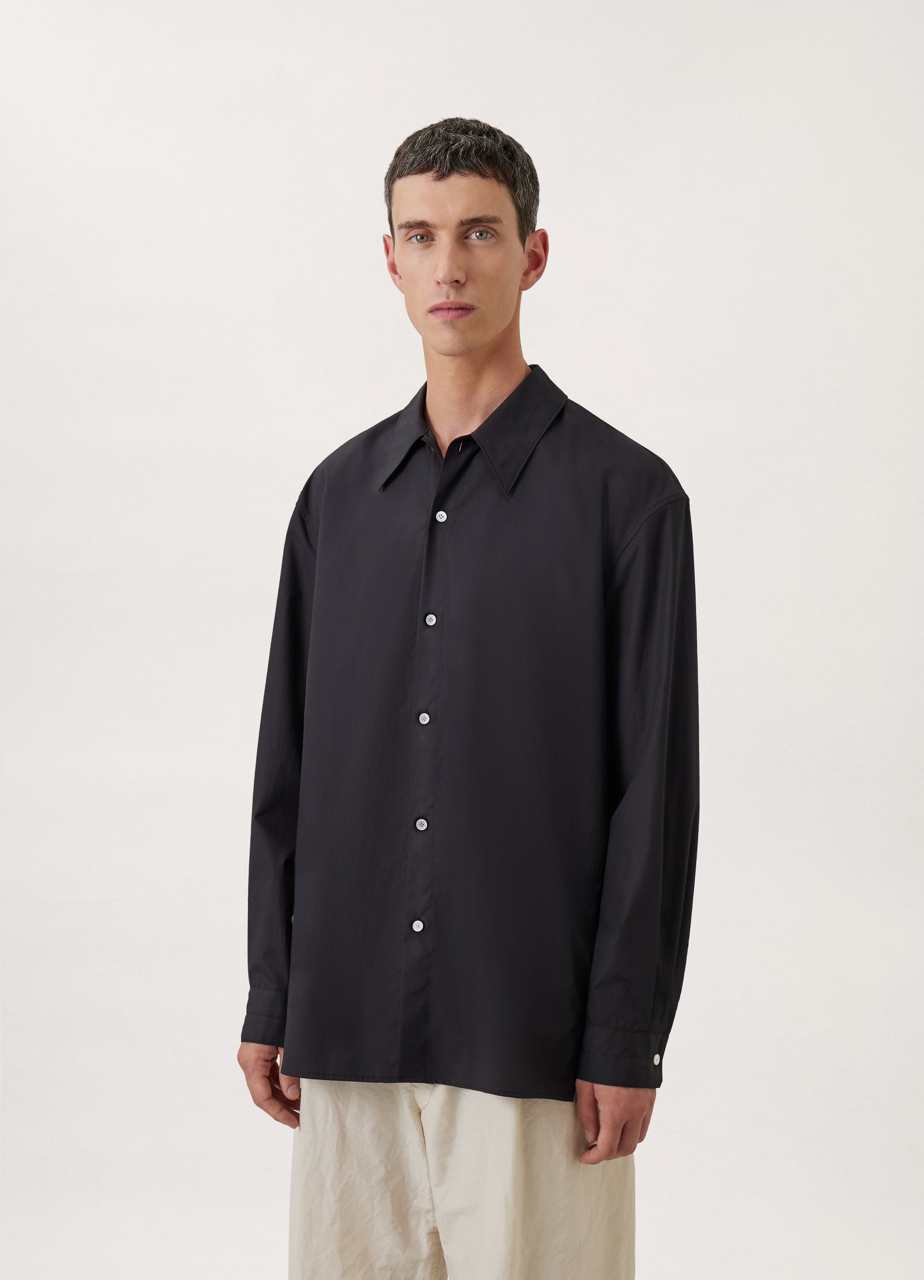 LEMAIRE TWISTED SHIRT ツイストシャツ BLACK 黒 レディース