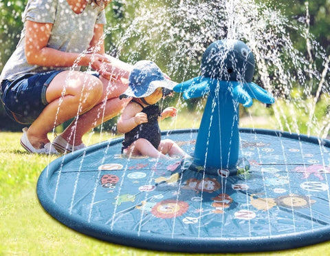 68” Kids Octopus Splash Pad Sprinkler Mat