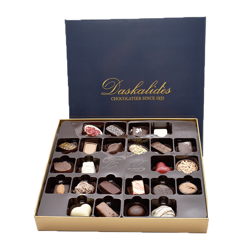Chocolats belges mélange de luxe, 25 pièces, 345 g. Production de