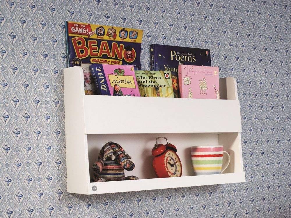 Tidy Books Bbb W Floating Book Shelf White 33 X 53 X 12cm