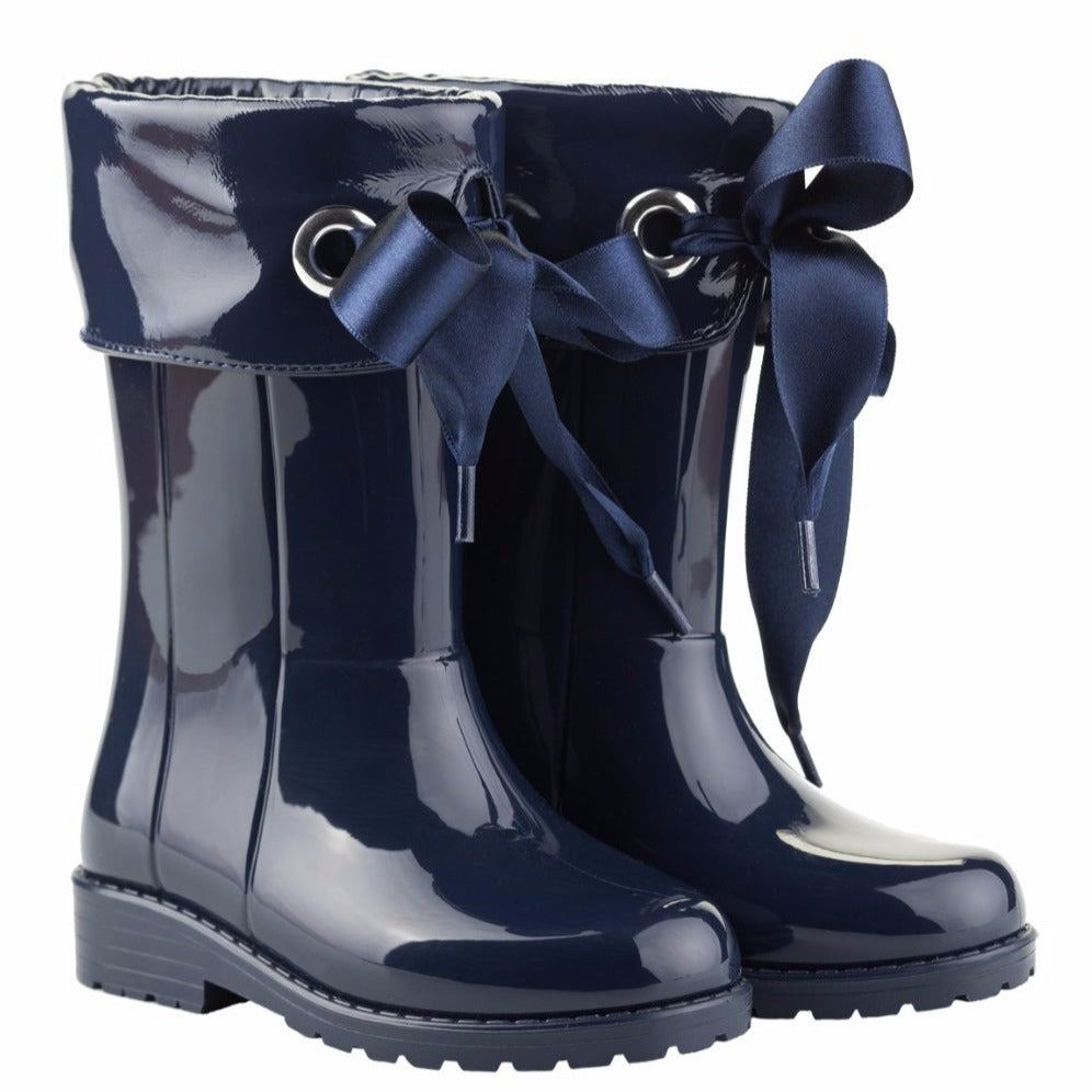 IGOR SHOES-Stivali in Gomma Campera Charol Navy per Bambini – RocketBaby