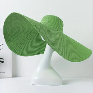 Green Floppy Oversize Sun Hat - ANGELIC HATS