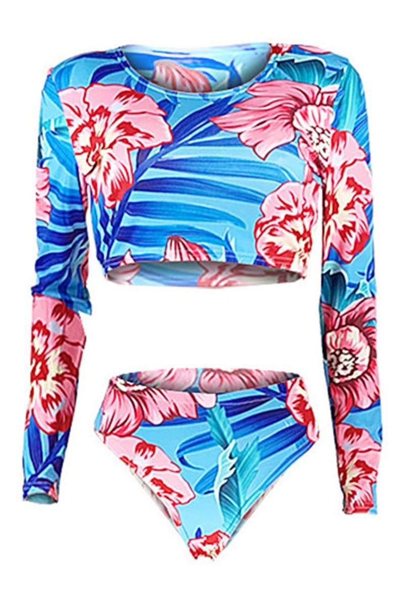 Sexy Print Swimsuit Two-Piece Set