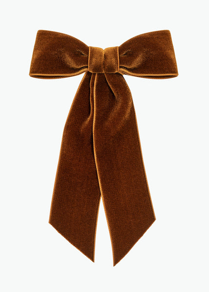 Velvet Bow Barrette -- Black – Jennifer Behr LLC