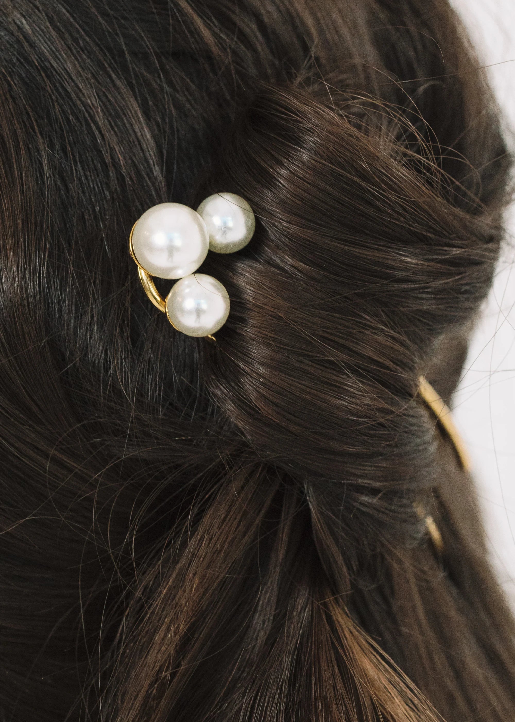 Gretel Hairpin -- Gold Pearl - Image 3
