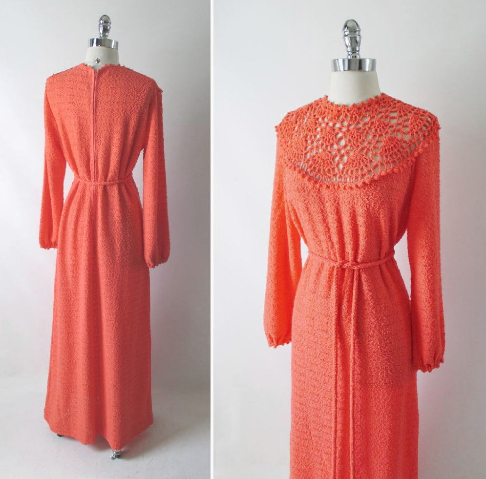 70s sweater dress