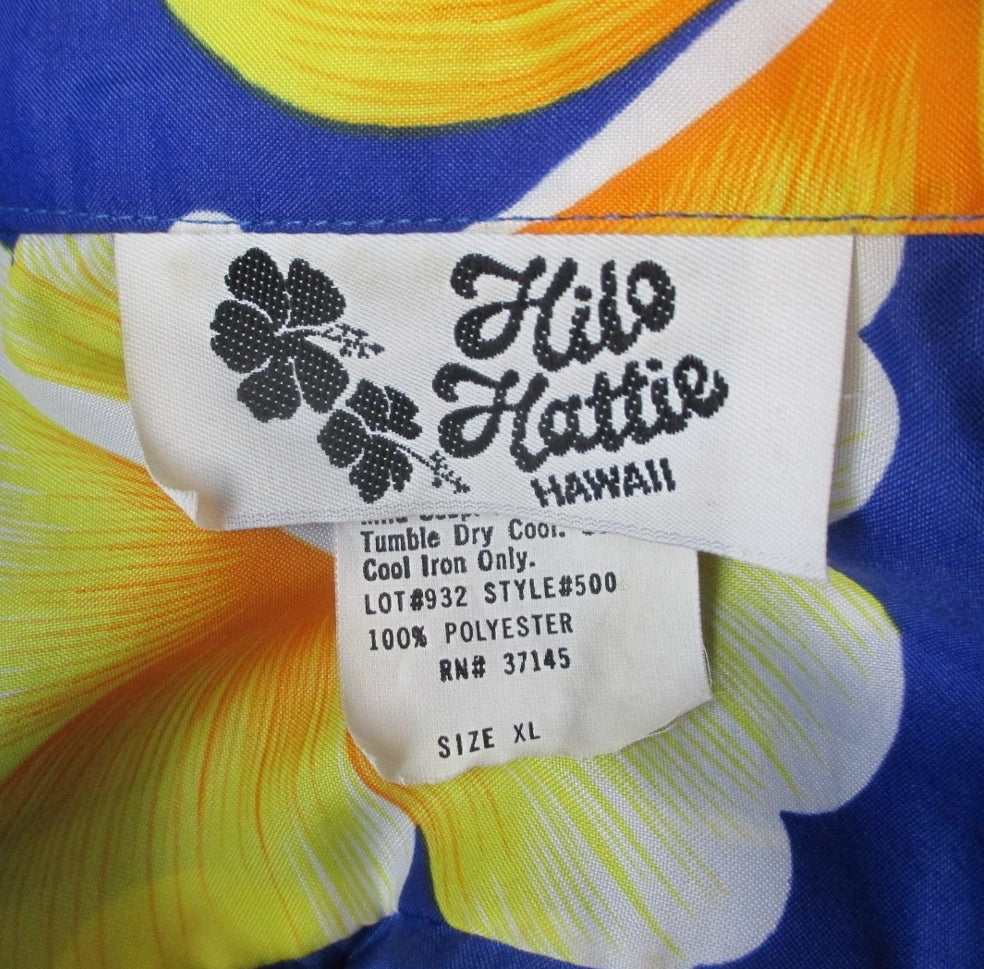 Mens Vintage 80s Hilo Hattie Hawaiian Shirt L – Bombshell Bettys Vintage