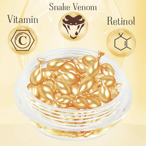 Snake Venom Extract Serum Anti Wrinkle Whitening Anti Aging Face Skin 30 Capsules