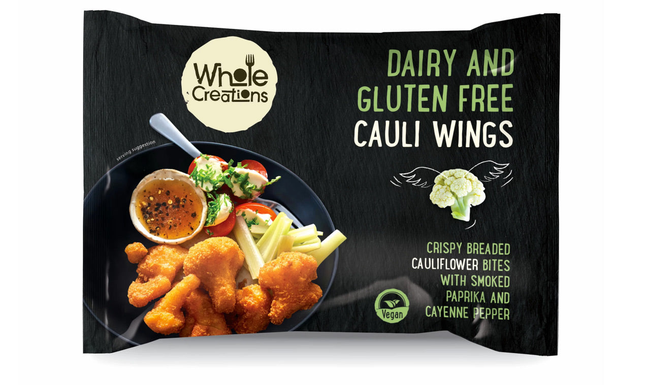 Buy Vegan Food Online | UK Delivery, Dairy Gluten Free Cauliflower Wings, Crispy Breaded bites, smoked paprika, cayenne pepper perfect as part of a meal or a tasty snack