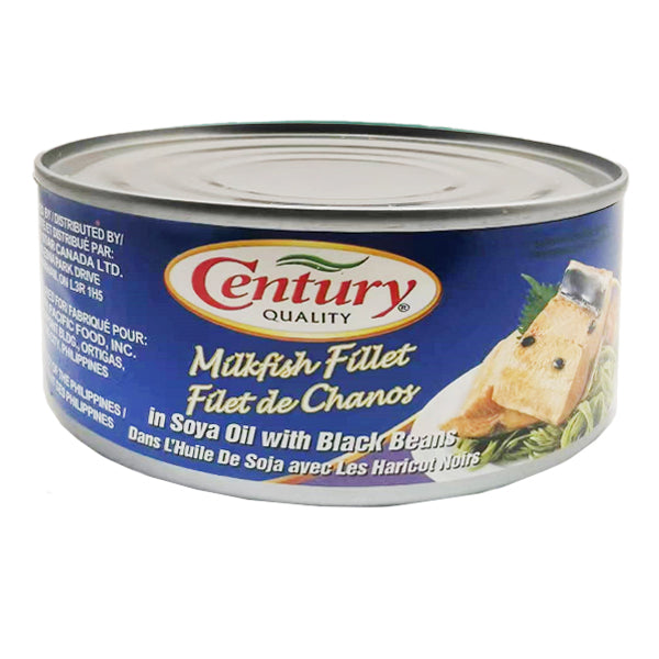 Century Milkfish Fillet in Soya Oil with Black Beans 184g