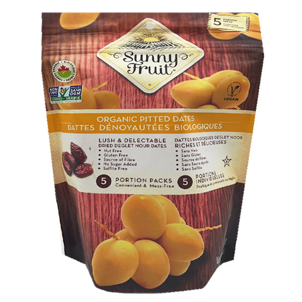 Dattes dénoyautées Bio sans sucre ajouté Sunny fruit sachet de 5 portions