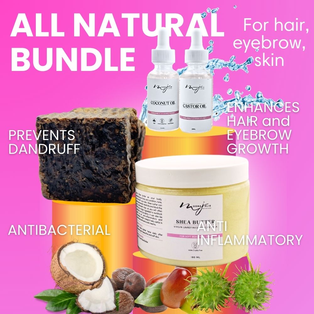 Jolie All Natural Bundle Deal (Hair, Skin) - Moona Jolie Skin Care product image