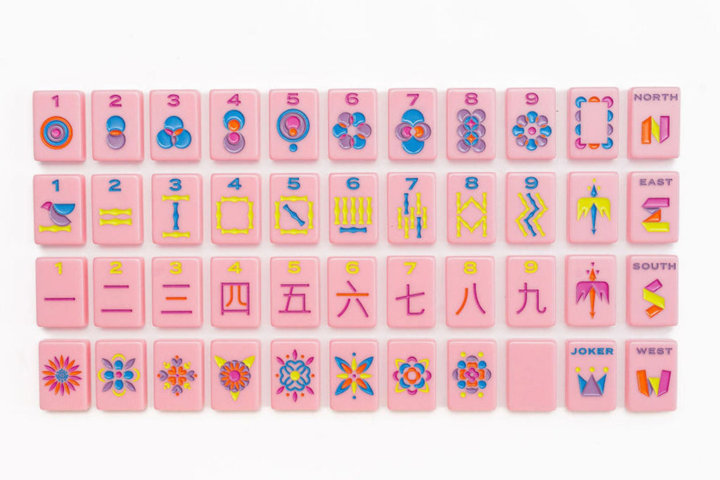 The Cheeky Line - Mahjong Tile Set - Petal Pink Limited Release