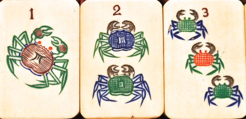 Mahjong Tile Crab As A Dot