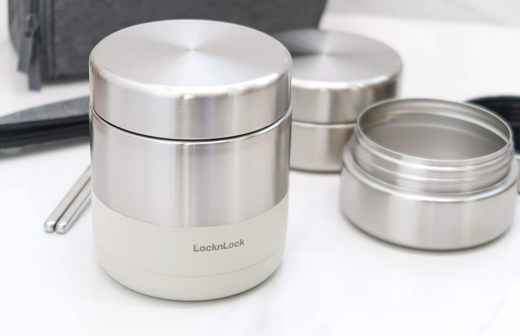 [Lock & Lock] Stainless Steel Korean Dosirak Lunchbox