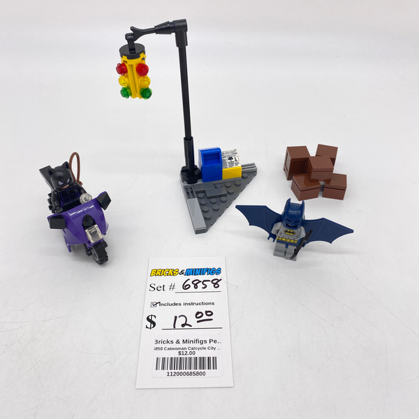 6858 Catwoman Catcycle City Chase (U) – Bricks & Minifigs - Pearland