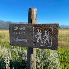 Grand Teton Barnwood Sign