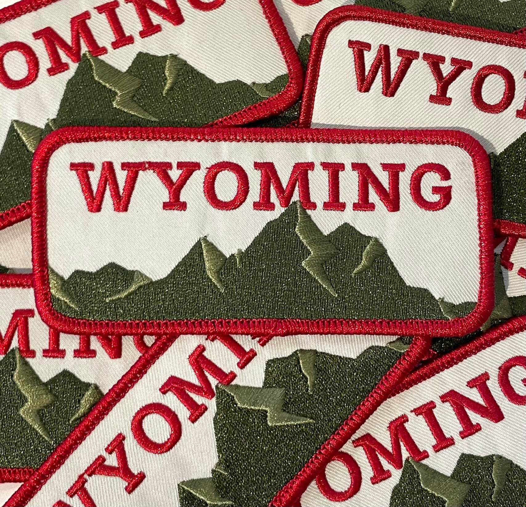 Wyoming State Flag Embroidered Patch Velcro®-Brand Fasteners WY Emblem
