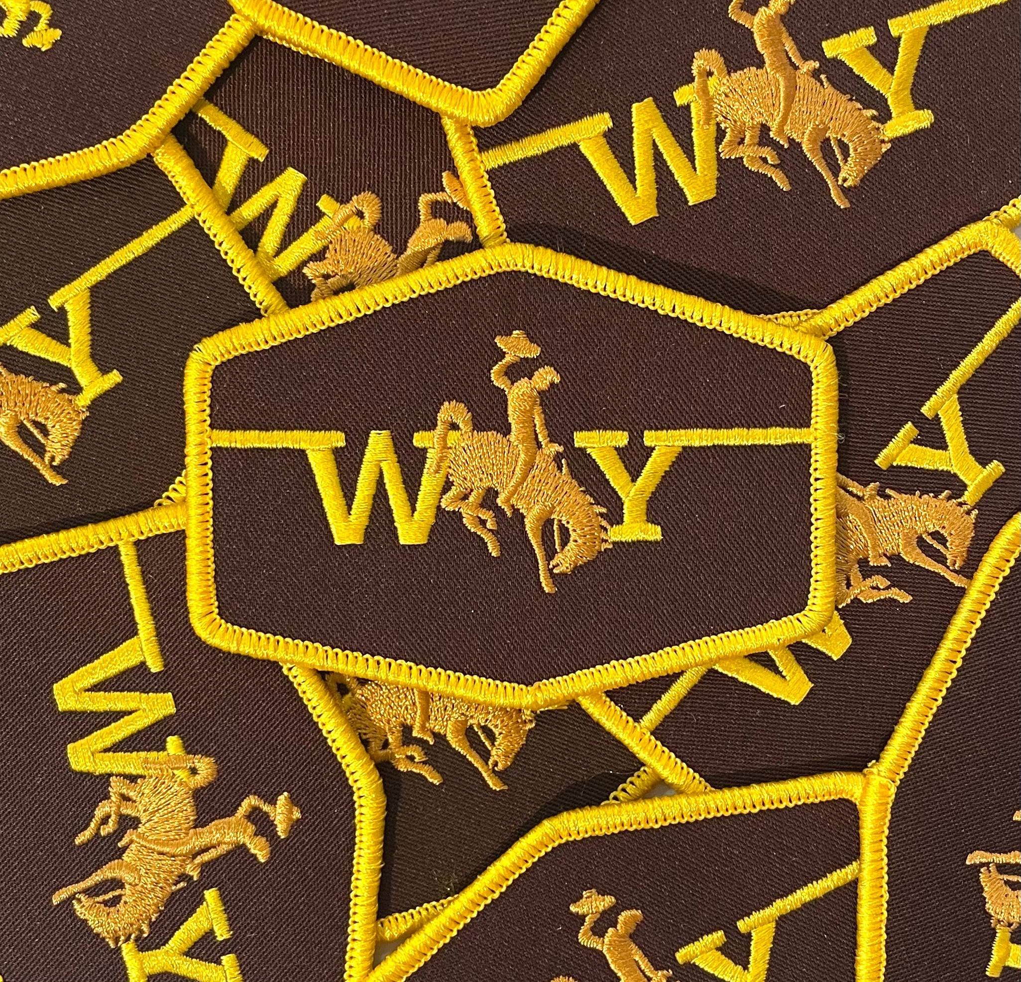  Wyoming State Flag Embroidered Patch Velcro®-Brand Fasteners WY  Emblem : Everything Else