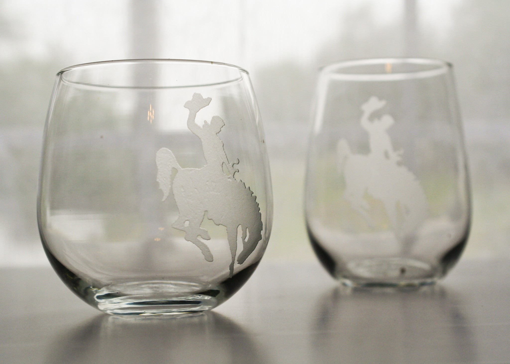 etched wine glasses