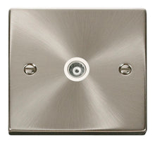 Load image into Gallery viewer, Deco Satin Chrome - Single Satellite Socket
