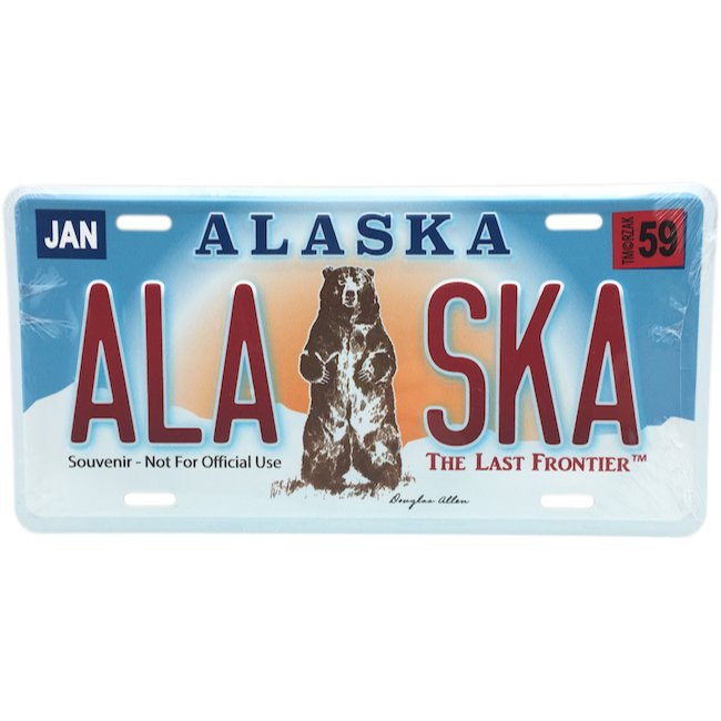 Alaska State Seal Polished Brass Zippo Lighter