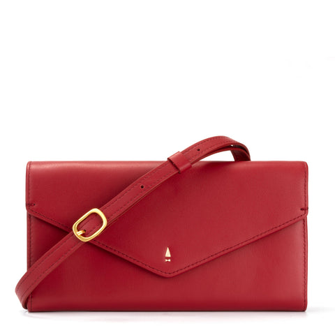 Envelope Flap Long Wallet Crossbody Sling