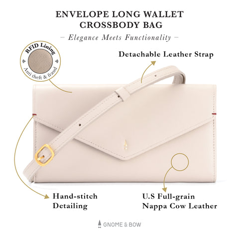 Envelope Flap Long Wallet Crossbody Sling Bag (RFID)