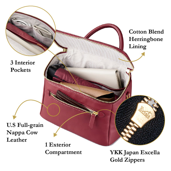 Musketeer Bags Dryna Crossbody Handbag-Leather