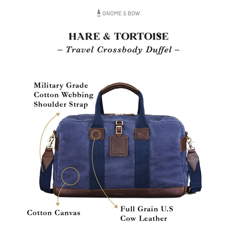 Hare & Tortoise Travel Crossbody Sling Duffel