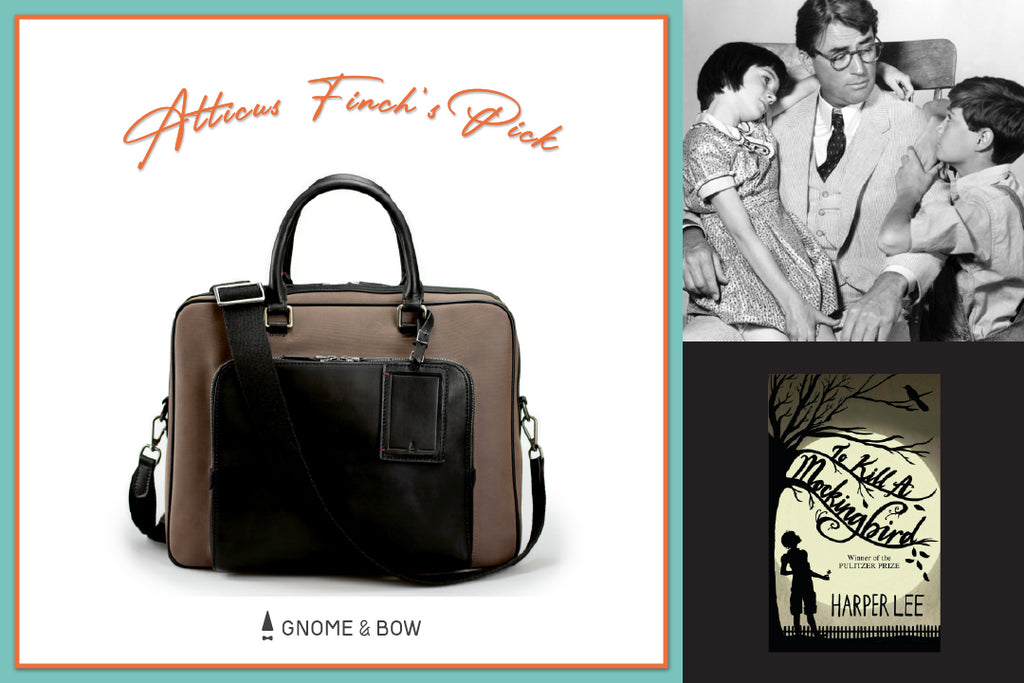Gnome & Bow Storybook Inspired Personalised Leather Goods-Fathers-Day-Gifts-Porthos Briefcase-Atticus Finch