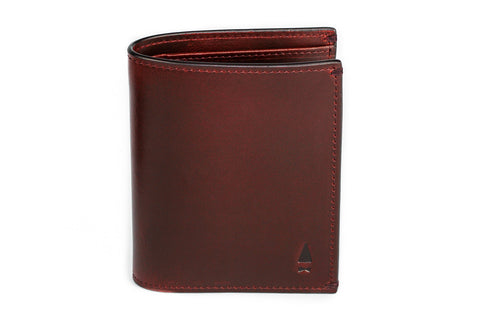 Pine Card Wallet in Oxblood