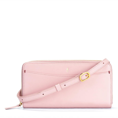 Gulliver Zip Long Wallet Crossbody Phone Bag (RFID Nappa Leather)