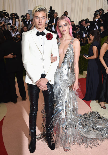 Lucky Blue Smith and sister Pyper America at the Met Gala 2016
