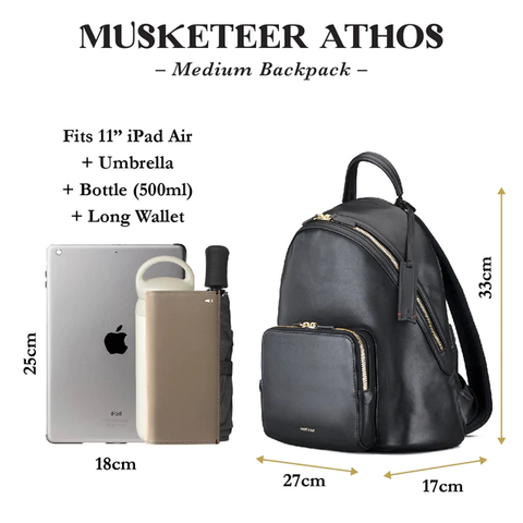 Musketeer Athos Medium Backpack (Leather)