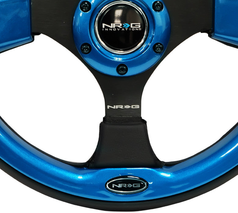 Nrg Rst 001bl 320mm Sport Steering Wheel With Blue Inserts Drive Nrg