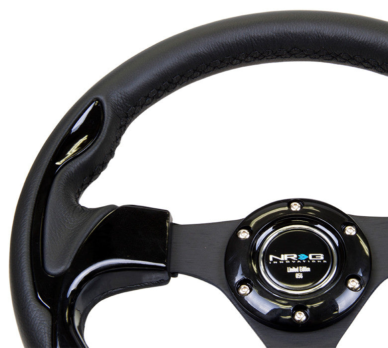 Nrg Rst 001bk 320mm Sport Steering Wheel With Black Inserts Drive Nrg