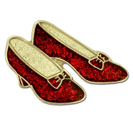 red glitter slippers