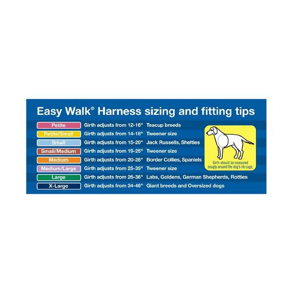 petsafe easy walk harness sizing