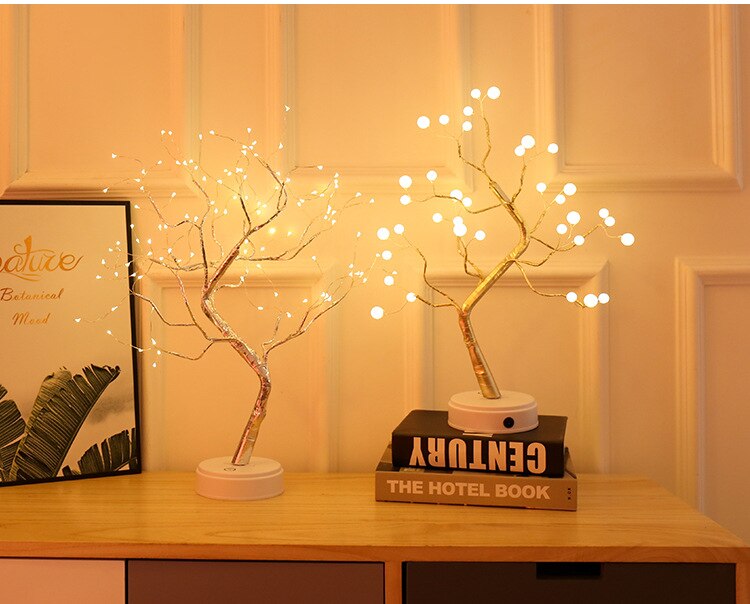 Sparkly Tree LED-lamp op batterijen