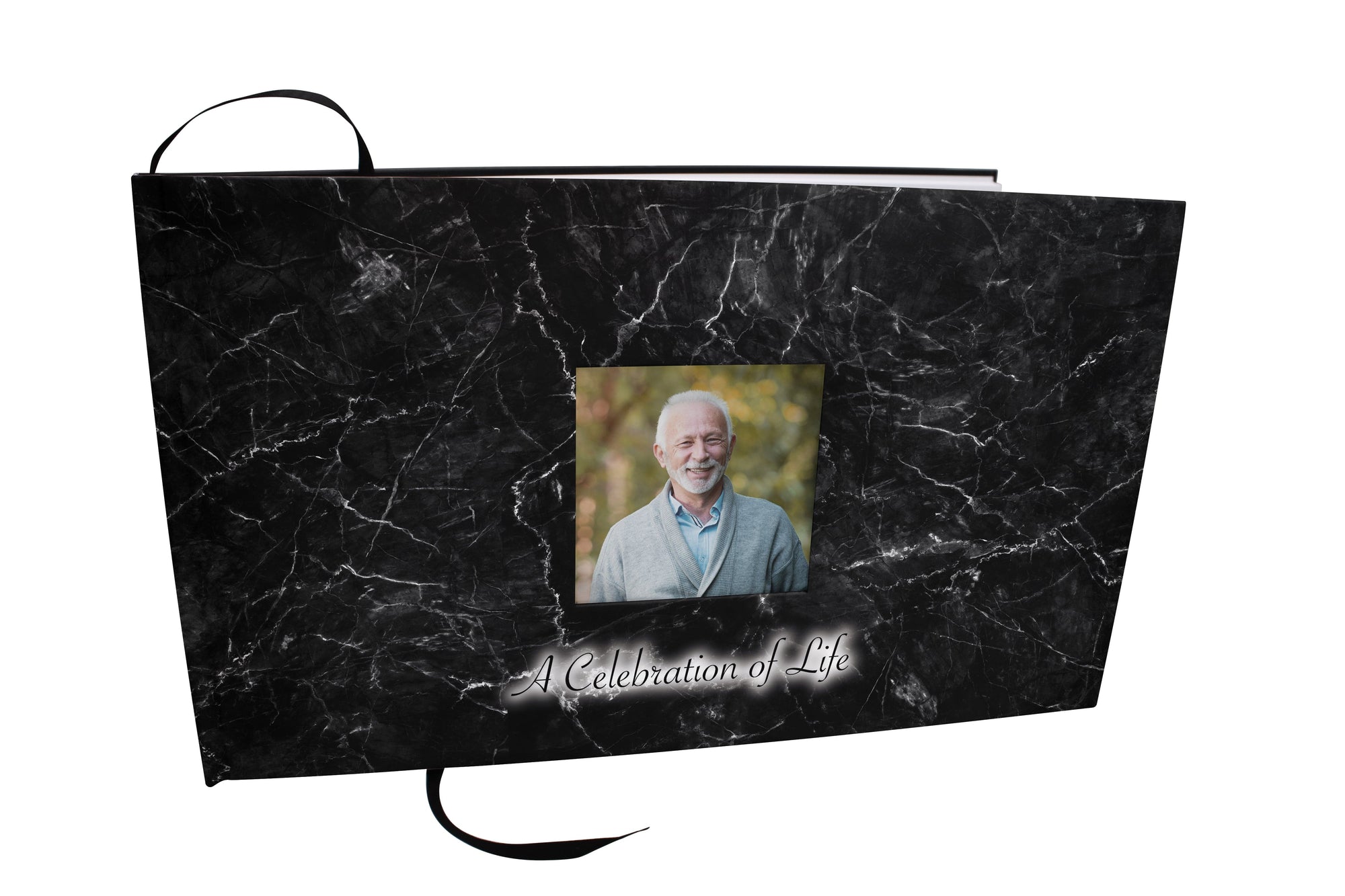 Black Textured Guest Book for Funeral or Memorial Service - Commemorative  Cremation Urns