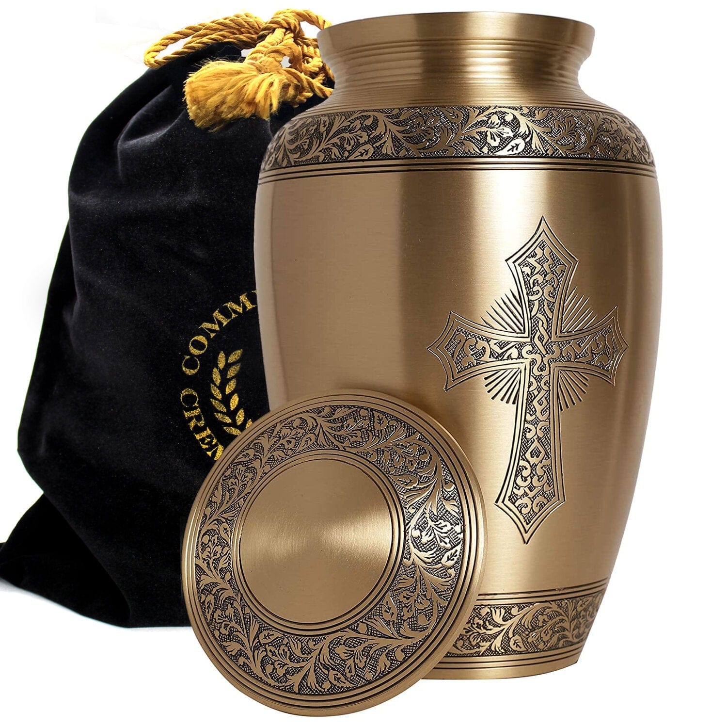 gold cremation urn