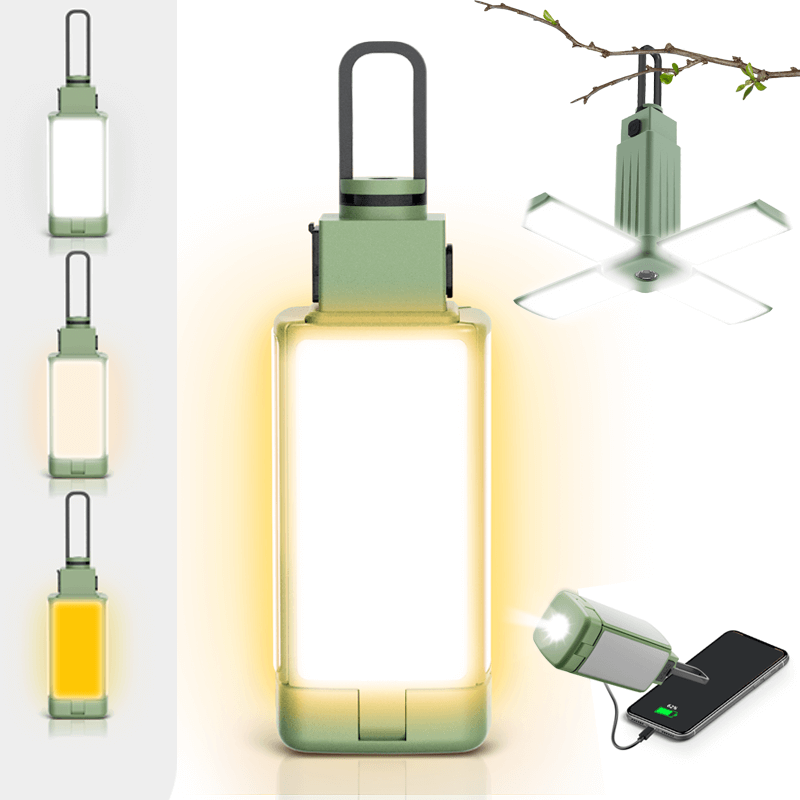 2-in-1 Outdoor String Lights & Camping Lantern - Hokolite 1 Pack