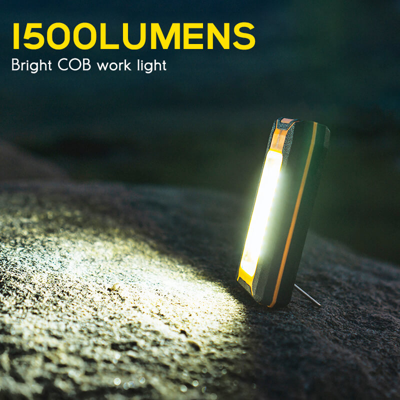 2100Lumens COB Rechargeable Work Light 270°Rotating with Magnetic Clip