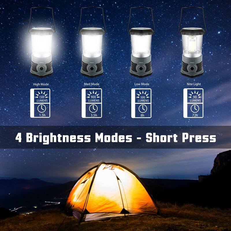 duidelijk Machtig Pelagisch Battery Camping Lantern For Adventures 1500LM - Hokolite