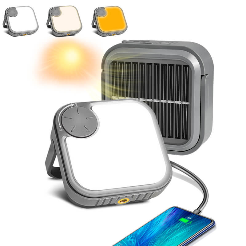 Dropship Solar Camp Lamp; Led Rechargeable Light Usb Camping