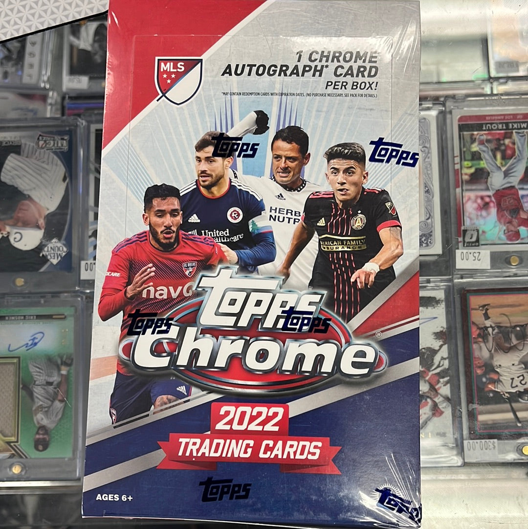 2022 Topps Chrome MLS Soccer Hobby Box