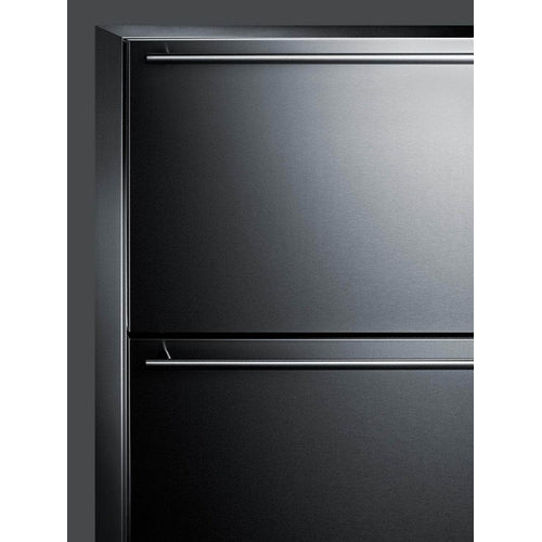 Summit Refrigerator Drawer Summit 24" Wide Stainless Steel 2-Drawer All-Refrigerator - Panel Ready - CL2R248